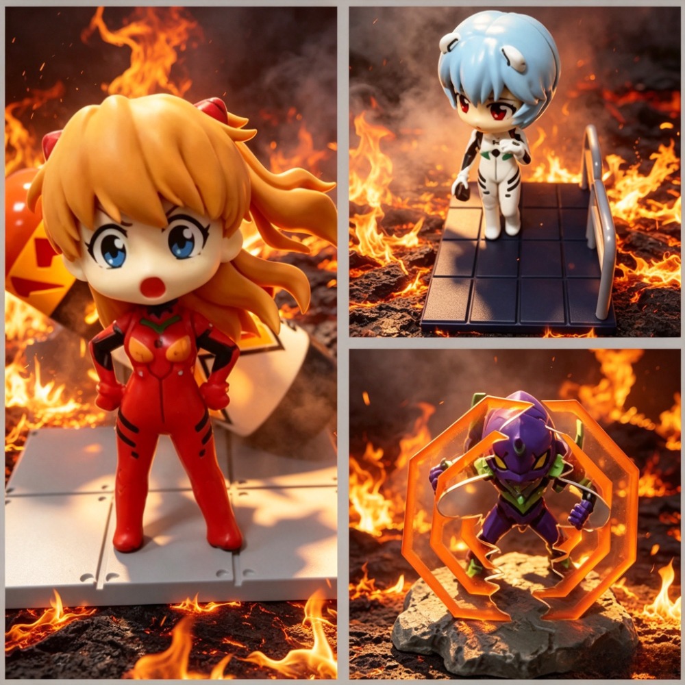 Model Kit Aoshima - 6cm 3-delige set Anime New Century