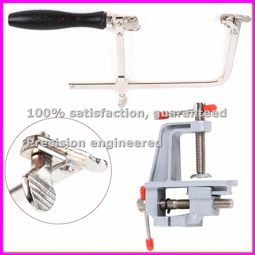 Model Kit Vise - Professionele sieradenzaagset met bankschroef van aluminiumlegering,