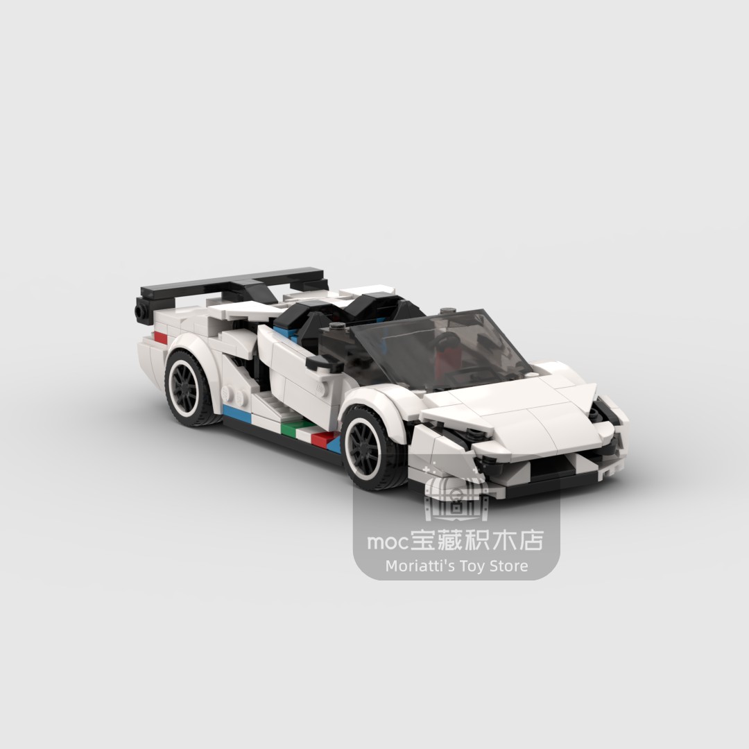 Model Kit Lamborghini - MOC Lambo Aventador SVJ 368pcs race