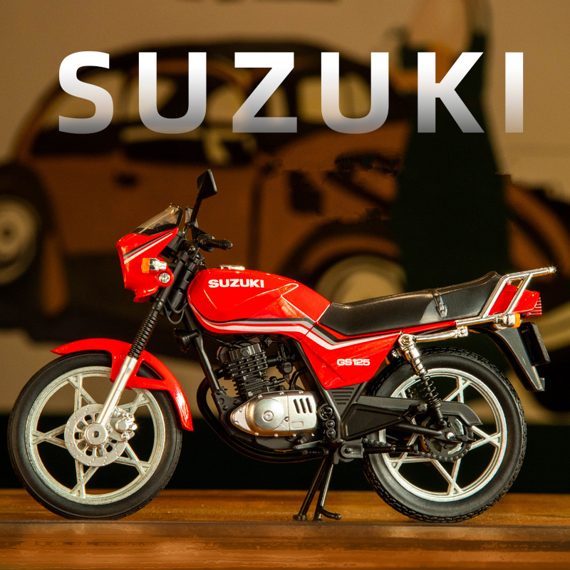 Model Kit Aoshima - 1:12 SUZUKI GS125 Legering Retro Motorfiets