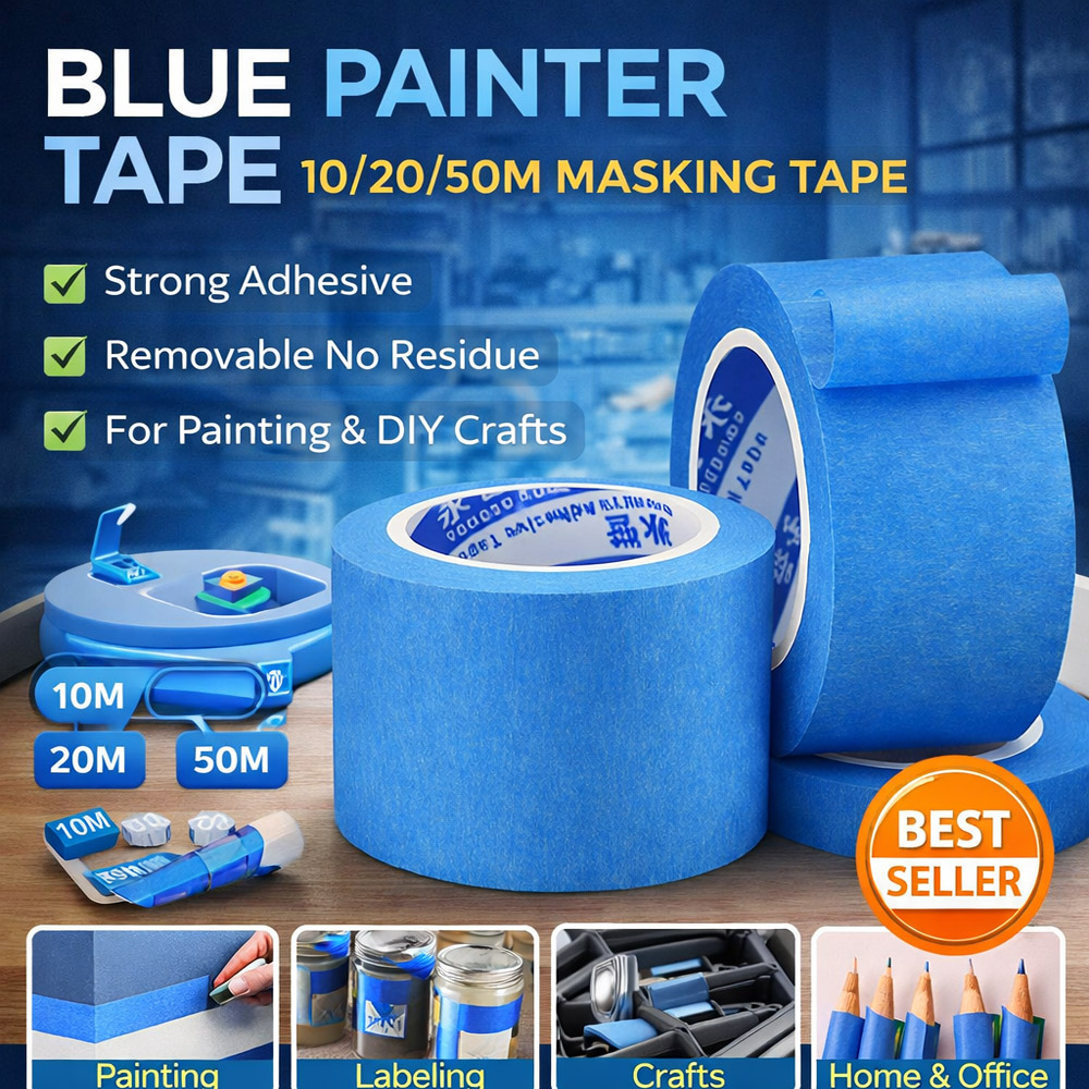 Blauwe Schilderstape 10/20/50M - Model Kit Paint Remover recensie en prijs
